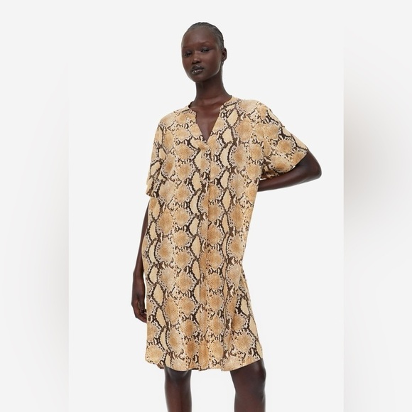 NWT H&M snake print tunic dress size XS - Picture 2 of 10